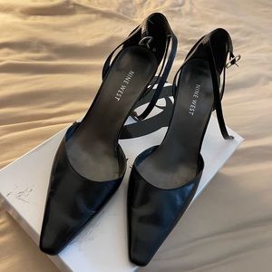 Nine West Black heels with strap